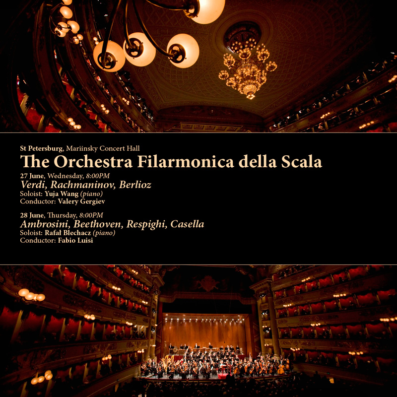 The Orchestra Filarmonica della Scala on tour in St Petersburg, 27 & 28 June