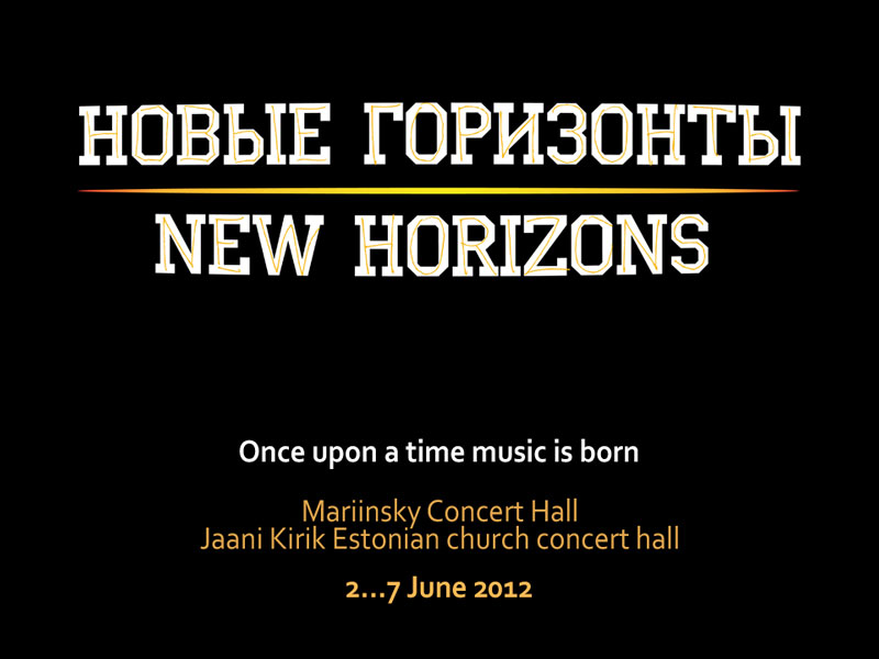 New Horizons Festival of contemporary music, 2...7 June