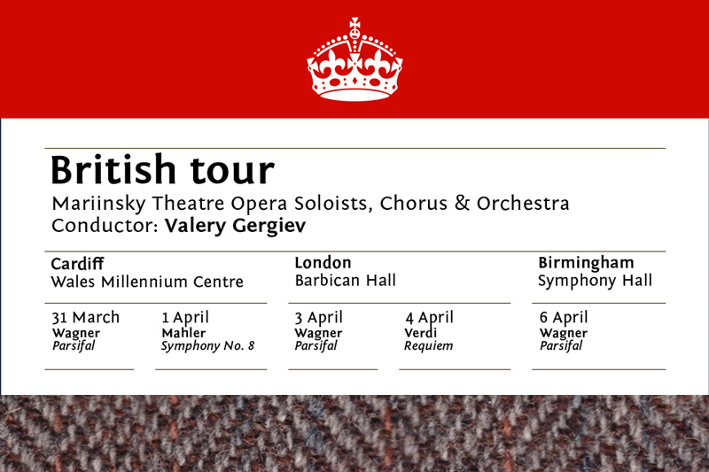 British tour by Mariinsky Opera Soloists, Chorus and Orchestra: 31 March...6 April
