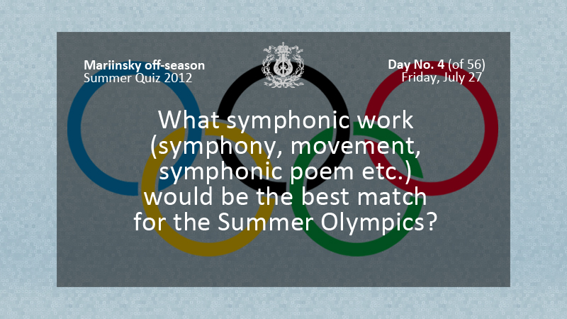 What symphonic work (symphony, movement, symphonic poem etc.) would be the best match for the Summer Olympics?