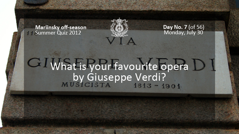 What is your favourite opera by Giuseppe Verdi?