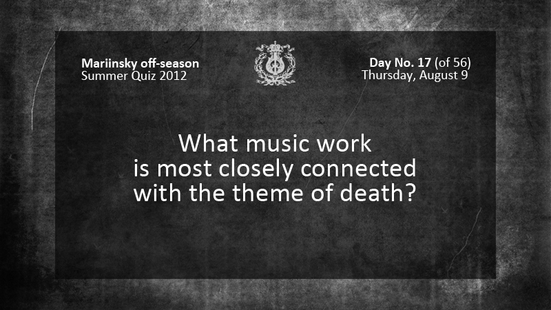 What music work is most closely connected with the theme of death?