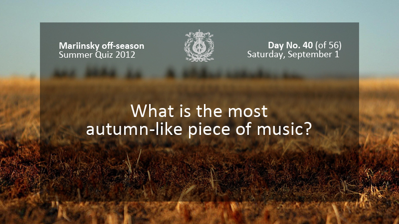 What is the most autumn-like piece of music?